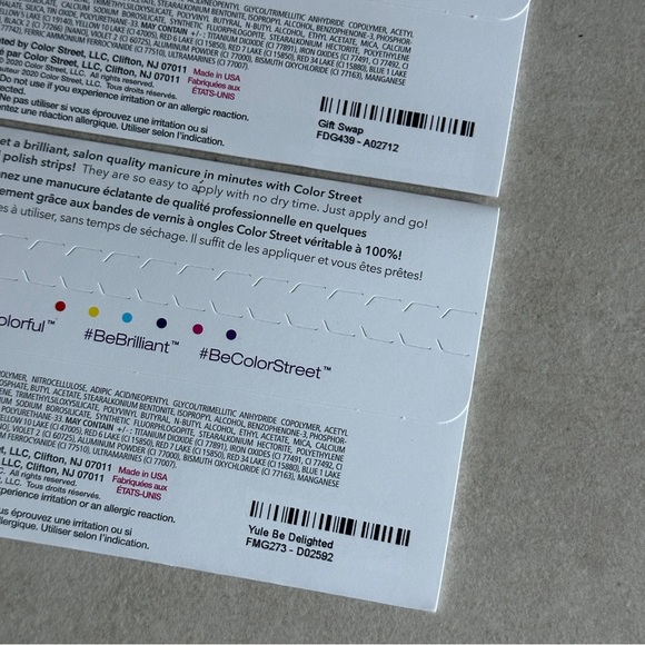 Color Street Nail Polish Strips Bundle - Yule Be Delighted & Gift Swap - Holiday - Picture 4 of 4